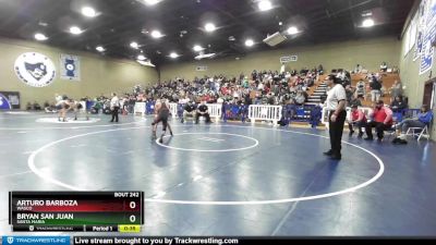 113 lbs Cons. Semi - Arturo Barboza, Wasco vs Bryan San Juan, Santa Maria