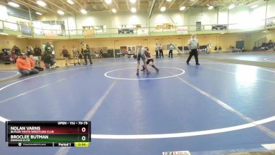 70-75 lbs Cons. Semi - BrocLee Butman, EIERMAN ELITE vs Nolan Varns, Butler Youth Wrestling Club