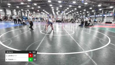 182 lbs Rr Rnd 3 - Levi Landry, 84 Athletes Red vs Donnie Tibbitt, Elite NJ HS Red