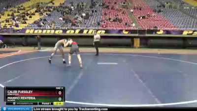 125 lbs Round 3 - Caleb Fuessley, Iowa State vs Maximo Renteria, Illinois