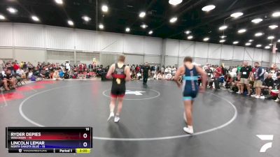 195 lbs Quarters & 1st Wb (16 Team) - Ryder Depies, Wisconsin vs Lincoln Lemar, North Dakota Blue