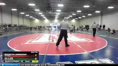 114 lbs Semifinal - De Ci Aye, New Plymouth vs Brooklyn Lanningham, Columbia