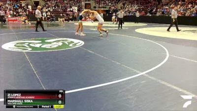 5A 172 lbs Champ. Round 1 - Zi Lopez, Atrisco Heritage Academy vs Marshall Siska, Volcano Vista