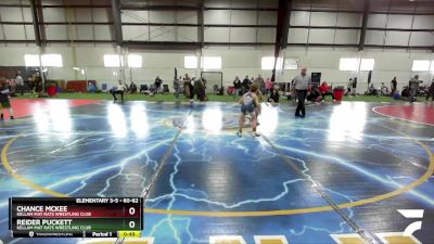 60-62 lbs Round 3 - Reider Puckett, Kellam Mat Rats Wrestling Club vs Chance McKee, Kellam Mat Rats Wrestling Club