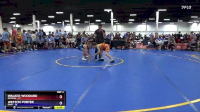 110 lbs Placement Matches (8 Team) - WALKER WOODARD, Georgia vs Weston Porter, Iowa