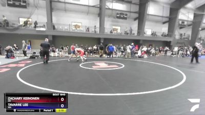 132 lbs Cons. Round 5 - Zachary Keinonen, OR vs Tavarre Lee, WA