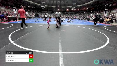 43 lbs Rr Rnd 2 - Avery Rice, Tironook Wrestling vs Lily Wolfe, Standfast