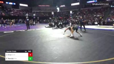 113 lbs Quarterfinal - Joey Cruz, Clovis North (CS) vs Elias Navida, Poway (SD)