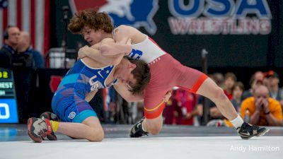 60 kg Round 2 - Benjamin Davino, St. Charles WC vs Jax Forrest, Bishop McCort High School Wrestling