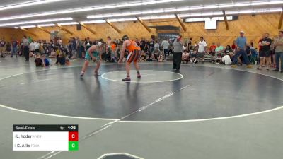 220 lbs Semifinal - Levi Yoder, Myerstown vs Cameron Allis, Towanda