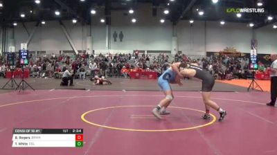 174 lbs Consi of 16 #1 - Bryce Rogers, Brown University vs Tyrel White, Columbia University