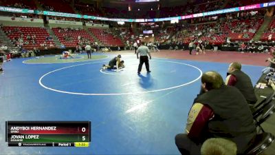 D3-285 lbs Champ. Round 1 - Jovan Lopez, Ozaukee vs Andyboi Hernandez, Omro