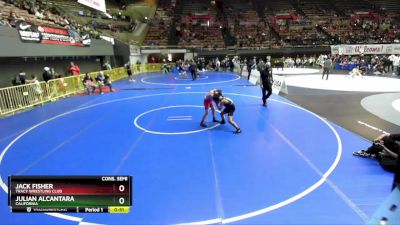 105 lbs Cons. Semi - Jack Fisher, Tracy Wrestling Club vs Julian Alcantara, California