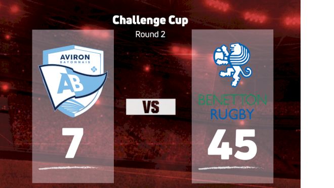 2022 Aviron Bayonnais vs Benetton Rugby