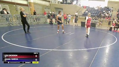 130 lbs Cons. Round 1 - Levi Dicksion, OK vs Keanu Garcia, CA