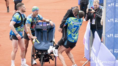 Kevin Sinfield Carries Rob Burrow Across The Leeds Marathon Finish Line