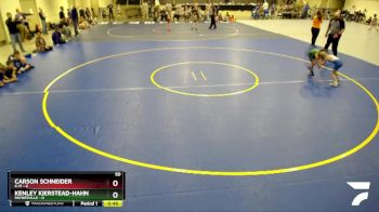 50 lbs Semis & 1st Wrestleback (8 Team) - Kenley Kierstead-Hahn, Paynesville vs Carson Schneider, K-M