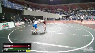 6A-182 lbs Cons. Round 2 - Ethan Davis, Gresham vs Jayce Olson, North Salem