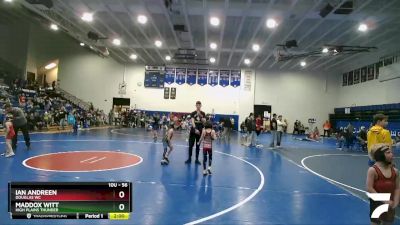 56 lbs Cons. Semi - Ian Andreen, Douglas WC vs Maddox Witt, High Plains Thunder