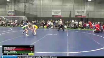 90 lbs Round 1 (6 Team) - Brody Gossen, South Dakota Storm vs Brekin Henry, Wyoming Gold