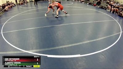 102 lbs Round 2 (6 Team) - Abe Heysinger, Iowa USA Red vs Alberto Verdin, North Dakota 2