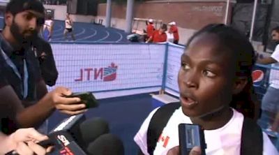 Crystal Emmanuel looking past this race towards London at 2012 Toronto International Games