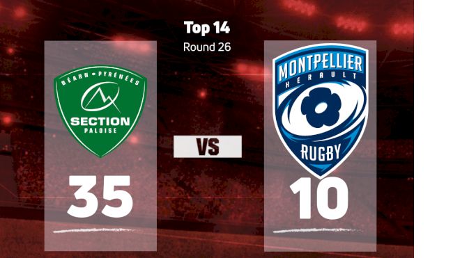 2023 Section Paloise vs Montpellier Herault Rugby