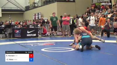 86 kg Round Of 16 - Evan Hansen, Viking Wrestling Club vs Chip Ness, Tar Heel Wrestling Club