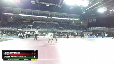 285 lbs Quarterfinal - Frank Bainivallu-Bola, El Camino vs Jesus Gutierrez, Sutter