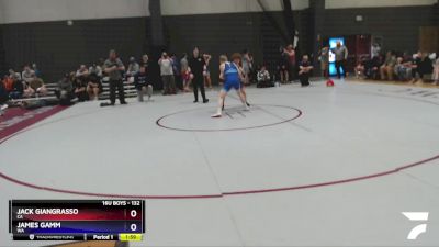 132 lbs Cons. Round 2 - Jack Giangrasso, CA vs James Gamm, WA