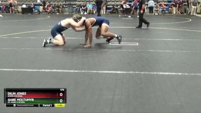 175 lbs Quarterfinal - Dilin Jones, Good Counsel vs Gabe Moltumyr, St. Mary`s Ryken