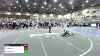 95 lbs Consi Of 8 #2 - Cooper Colgate, Run To Danger vs Maxx Watson, Sandpoint Legacy WC