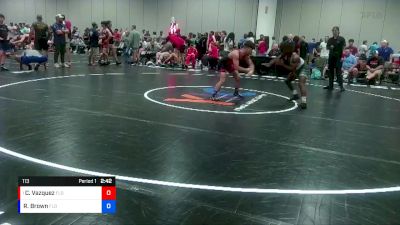 113 lbs Semifinal - Christian Vazquez, Florida vs Roderick Brown, Florida