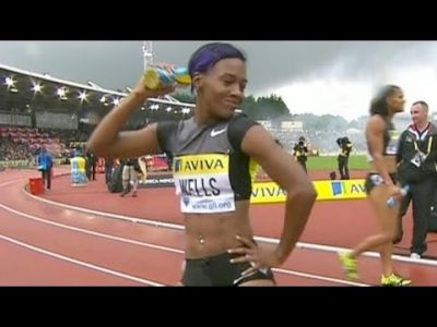 Kellie Wells upsets Pearson in 100m hurdles at 2012 London Diamond League