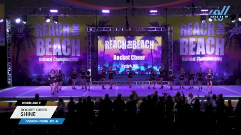 Rocket Cheer - Shine [2024 L1 Youth - D2 - B Day 2] 2024 ACDA Reach the Beach Cheer Grand Nationals