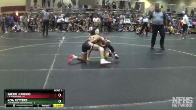 95 lbs Quarterfinals (8 Team) - Jacob Junkins, CP Wrestling vs Koa Fetters, Aggression Legionaries