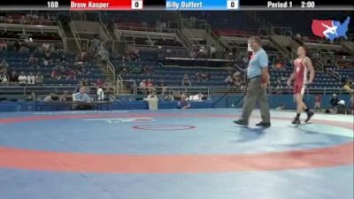 160 lbs round-1 Drew Kasper Ohio vs. Billy Duffert Wisconsin