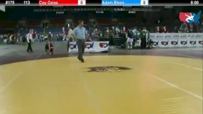 113 lbs round-1 Coy Ozias Virginia vs. Adam Blees North Dakota