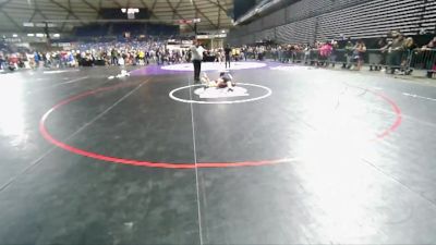 87 lbs Quarterfinal - Braxton Baker, Mat Demon Wrestling Club vs Caleb Novick, NWWC