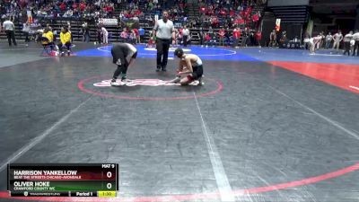 134 lbs Cons. Round 2 - Oliver Hoke, Crawford County WC vs Harrison Yankellow, Beat The Streets Chicago-Avondale