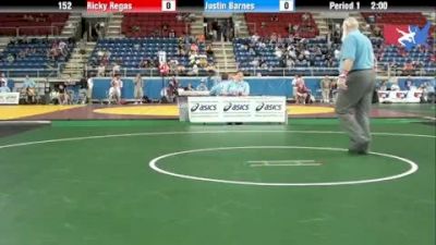 152 lbs round-1 Ricky Regas Texas vs. Justin Barnes California