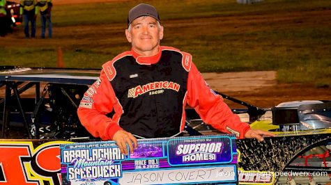Jason Covert All Smiles After Appalachian Speedweek's Opening Night Victory