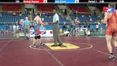 160 lbs round-2 Kimball Bastain Utah vs. Jake Green Texas