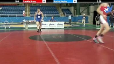 100 lbs round-4 Frankie Bruno Florida vs. Dorian Sapien Idaho