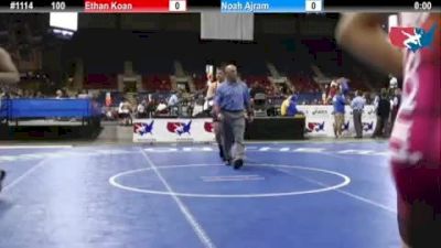 100 lbs round-4 Ethan Koan Missouri vs. Noah Ajram Iowa