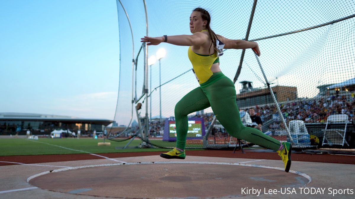 Oregon's Jorinde Van Klinken Sets Meet Record, 3-Peats As NCAA Discus Champ