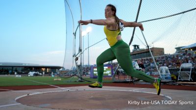 Oregon's Jorinde Van Klinken Sets Meet Record, 3-Peats As NCAA Discus Champ