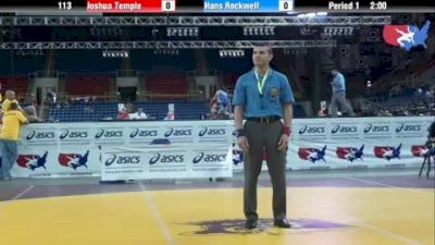 113 lbs round-5 Joshua Temple Nevada vs. Hans Rockwell Oregon