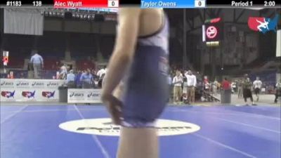 138 lbs round-4 Alec Wyatt Colorado vs. Taylor Owens Idaho