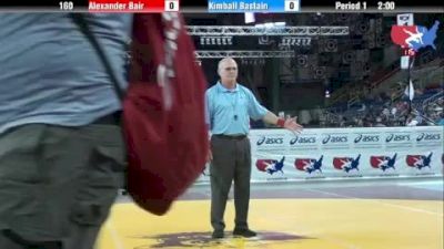 160 lbs round-5 Alexander Bair Ohio vs. Kimball Bastain Utah